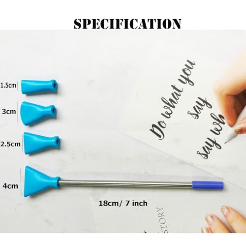 Blue Stainless Steel Straw Blow Nozzles Set for Acrylic Paint Pouring Tools, Accessories Tool for Fluid Art Bloom and Dutch Pouring,4 Set Nozzles - color: Blue