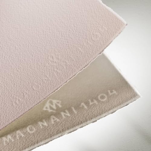 Magnani Watercolour Paper Pad, Fine Grain, 300 g/m, 100% Cotton, Round Screen Paper (18 x 26 cm) - size: 18 x 26 cm