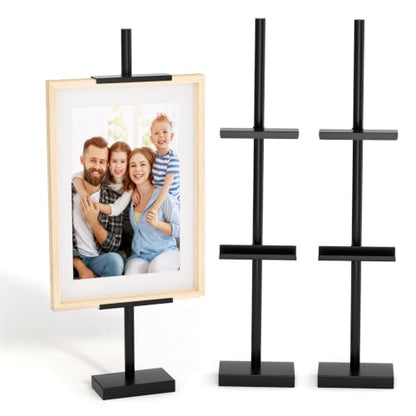 Adjustable Tabletop Easel Stand, 29" H Black 2 Pack | Picture Easels for Display, Picture Frame Holder, For Art, Photo - color: Black 2Pack