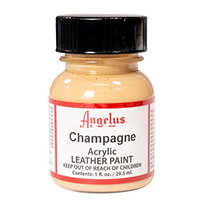 Angelus Acrylic Leather Paint, 1 oz, Champagne - color: Champagne, size: 1 Fl Oz (Pack of 1)