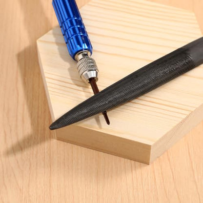 VILLCASE 8 inch File Wax Carve Tools, Double Ended Wax File Tool for Carving and Filing, Half Round Flat and Half Round Design