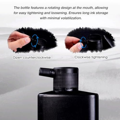 250 ML/8.8 OZ Calligraphy and Sumi Liquid Ink - Versatile Elegance for Chinese Traditional Art Works and Japanese Brush Art