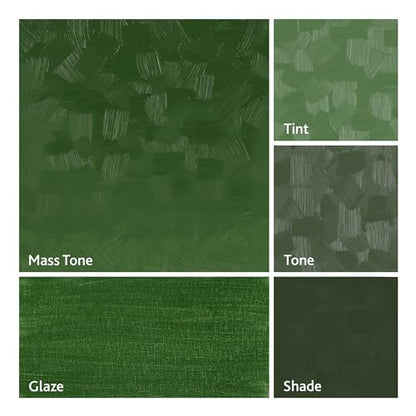 Tusc & Pine Artist Oil Paint - Chromium Oxide Green, 150 ml, Non-Yellowing, Rich & Creamy Consistency, Maximum Pigment Load, Small Batch Milled Oil Paints Made in the USA - color: Chromium Oxide Green, size: 5.07 Fl Oz (Pack of 1)