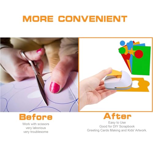 Craft Lever Punch 2 inch Rhombus Paper Punch Professional Tool for Paper Crafting DIY Projects，Gifts，Stationery，Education，Greeting Cards Arts Fun Projects - color: D