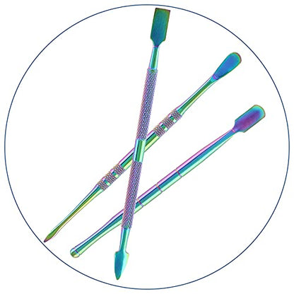 suiwotin 3PCS Wax Carving Tools, Rainbow, Stainless Steel - color: Rainbow - 3PCS