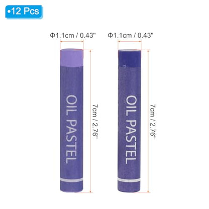PATIKIL Light Purple, Violet Oil Pastels, 24Pcs Soft Oil Crayons Creamy Pastels Stick Art Supplies for Art Painting Drawing Blending Graffiti for Artists Beginners - color: Light Purple/Violet