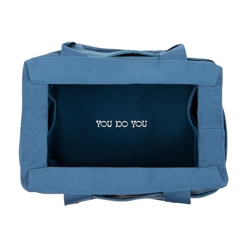 Soolla Studio Bag: Art Supply Storage Organizer & Pottery Tool Bag, Washable Tote, Yarn Bag, Crochet, 30 Pockets, 15+ Colors - color: Blueberry Bliss