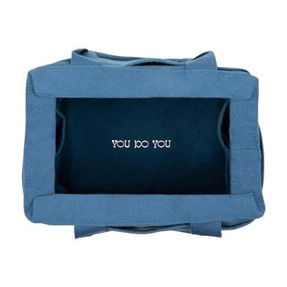 Soolla Studio Bag: Art Supply Storage Organizer & Pottery Tool Bag, Washable Tote, Yarn Bag, Crochet, 30 Pockets, 15+ Colors - color: Blueberry Bliss
