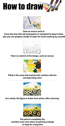 MTinHD 16x20 DIY Paint by Numbers for Adults Eagle DIY Painting Kit with Wooden Framed on Canvas - color: Eagle
