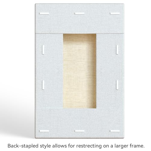 PHOENIX 4x6 Inch 4 Pack Gallery Canvas - Small 1.5 in Thick Canvases for Painting - Deep Edge 100% Cotton 11 Oz. Gesso Primed White Blank Professional Canvas Oil & Acrylic Paints - size: 4"x6", style: Gallery