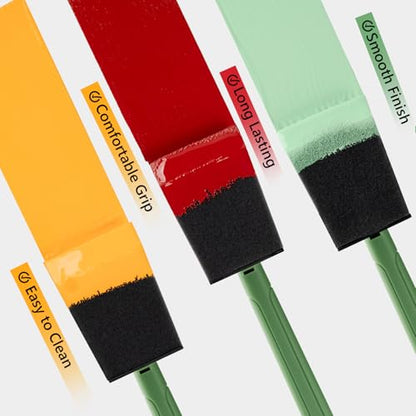 Foam Paint Brushes, 2 Inch, Poly Sponge Brushes, Paint Sponges - size: 2 inch, 8 pack