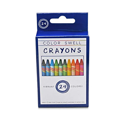 Color Swell Bulk Crayons, 40 Packs, 24 Colors Per Pack (960 Total) - size: 40 Pack | 960 Crayons