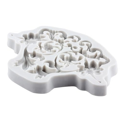 Baroque Relief Polymer Clay Mold Relief Flower Silicone Molds | DIY Craft Epoxy Resin Casting Polymer Clay Tools Crafts Air Dry Jewelry Making - color: Style L