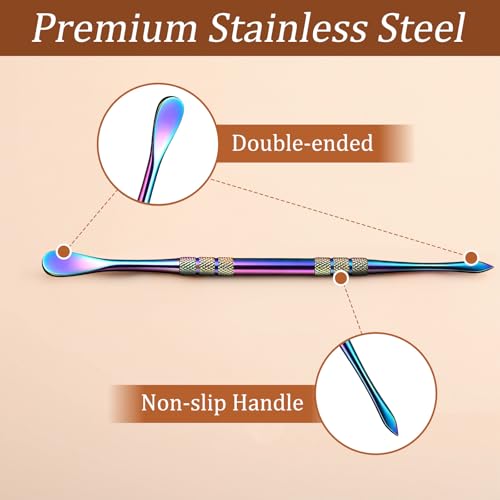 5 Pc Carving Tool for Wax Wood Sculpting Modeling Tool Kit Sculpting Tool | Stainless Steel, Double-Ended, Sculpture Spoon Tool, Carving Kit, Sculpture Supplies, for Clay Pottery, Carve Sculptures Wax