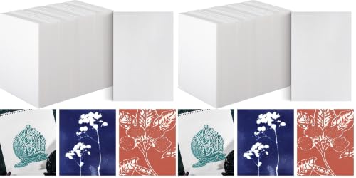 Cholemy 120 Pcs Foam Printing Plates 6 X 9 Inches White 1/20 Inch Thick (Pack of 2) - color: White, size: 6 x 9 Inches (Pack of 2)