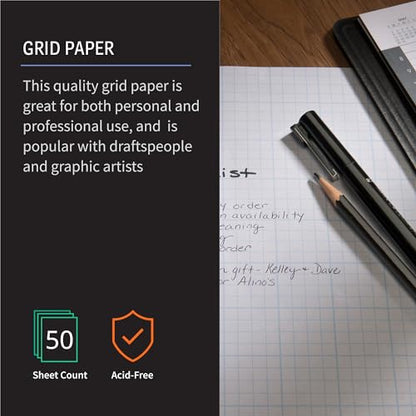 Bienfang Designer Grid Graph Paper Pad, 10x10 Cross Section, 8.5 x 11 Inches, 50 Sheets - color: 10x10 Cross Section, size: 8.5 x 11