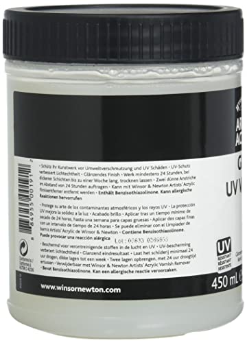 Winsor & Newton Professional Acrylic Medium, Gloss UV Varnish, 450ml - color: Gloss Uv Varnish, style: 450ml (15.2-oz)