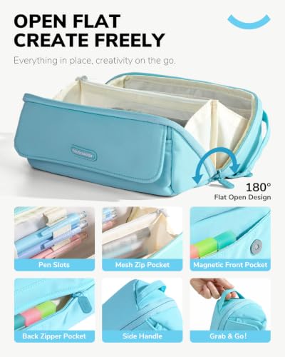 Four Candies 36PCS Mechanical Pencil Set with 624 Lead Refills (Light Blue) - color: Light Blue