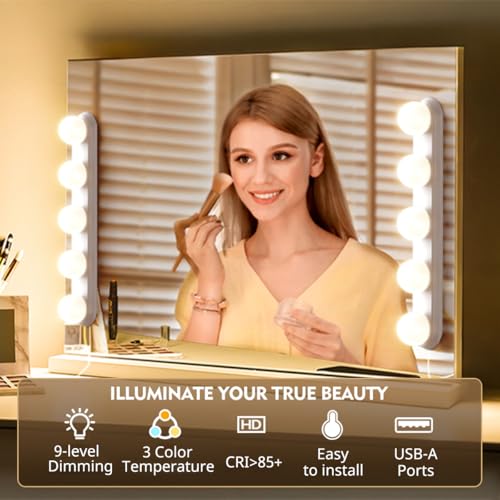 Makeup Light,Portable Led Vanity Lights | 3 Colors Lighting Mode Adjustable & Dimmable for Vanity Table Dressing Room Mirror