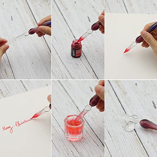 Mont Marte Drawing Ink Kit Signature 16pc, Great Art Set, Includes 12 x 7ml (0.24 US fl.oz) Ink Colours, Glass Dip Pen, Paint Brush, Pen Rest, Ink Well, for Illustration, Calligraphy, Scrapbooking