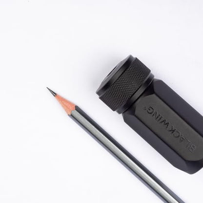 Blackwing One-Step Long Point Pencil Sharpener, German Steel Blade, Black - color: Black