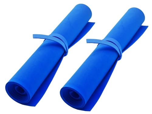 EVA Foam Roll | High Density 85kg/m3 | 2mm Thick | 48"x14" | Ideal for Cosplay, Crafts, DIY Projects (Blue 2pcs) - color: Blue 2pcs
