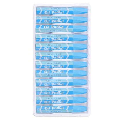 PATIKIL Sky Blue Oil Pastels, 24Pcs Soft Oil Crayons Vibrant and Creamy Pastels Stick Art Supplies for Art Painting Drawing Blending Graffiti for Artists Beginners - color: Sky Blue