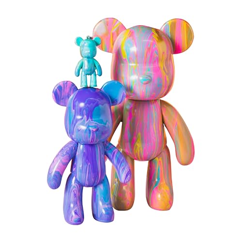 Pour Palz DIY Paint Pouring Kit, Create Custom Art with XL & Standard & Keychain Figure, 5 Acrylic Pour Paints -Fun Creative Hobby for Kids & Adults, Unique Collectible Craft Set, Mega Pack, Ages 5+ - color: Mega Pack