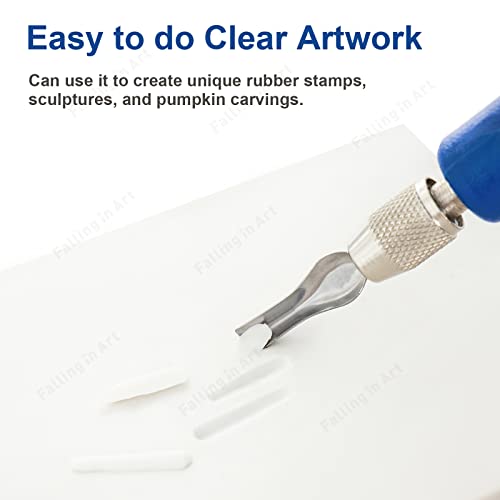 White Rubber Carving Blocks Printing Kit | Includes 6 Shaped Blades Cutting Tool,12 Pack Rubber Carving Blocks and 3 Carbon Papers for Printmaking, Stamps, Crafts - size: 4x6"(12 Pack) + Carving Tool