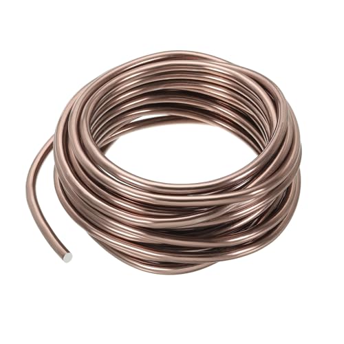 PATIKIL Bonsai Training Wire 5mm x 15ft Anodized Aluminum Brown - color: Brown, size: 5 mm x 4.6 m