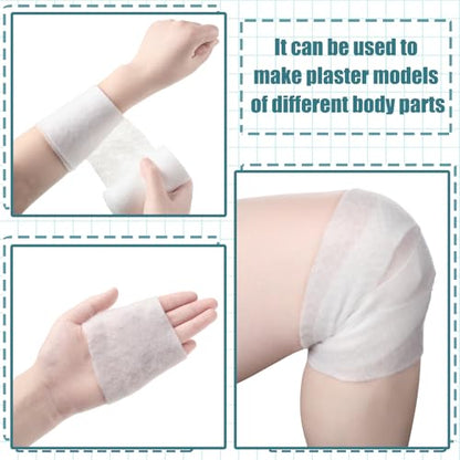 Nuanchu 6 Rolls Soft Cast Padding for Plaster Cloth Bandage,3 Inch X 8.8 Ft | Cotton Undercast Layer for Body Casts and Masks, Individually Wrapped, Pairs with Gauze Wrap in Art and Halloween Crafts - size: 3 Inch X 8.8 ft