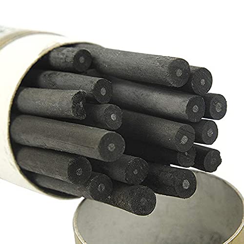 Vine Charcoal, Soft, Black 25 Charcoal Sticks for Drawing, Sketching, and Fine Art, Willow Sketch Charcoal Pencils for Drawing (3-5mm(25pcs)) - style: 3-5mm