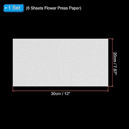 PATIKIL 12"x8"x0.2" Foam Handicraft Sheets, 1 Set/6 Sheet Soft Crafting Sponge Foam Paper Set for DIY Flower Press Art Handicraft, White - size: 12" x 6"