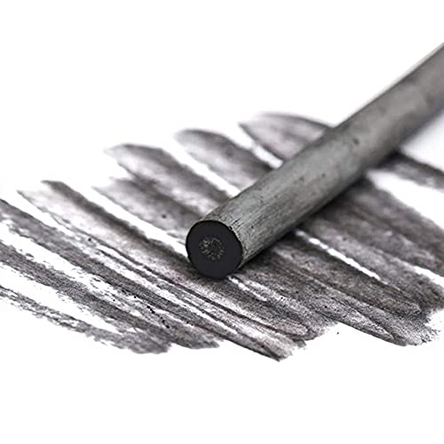 50 Pcs Willow Charcoal, Soft, Black Charcoal Sticks for Drawing, Sketching, and Fine Art, Willow Sketch Charcoal Pencils for Drawing -2 Box 3-5mm 5-8mm