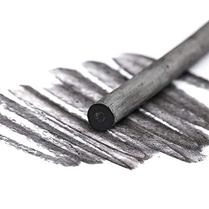 50 Pcs Willow Charcoal, Soft, Black Charcoal Sticks for Drawing, Sketching, and Fine Art, Willow Sketch Charcoal Pencils for Drawing -2 Box 3-5mm 5-8mm