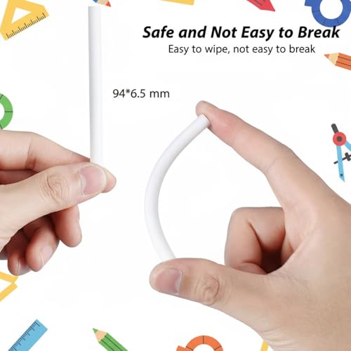 Outus 36 Pieces Eraser Pen Retractable Mechanical Include 6 Packs Eraser Pen and 30 Erasers Refill for School Office Painting Writing (Solid Color) - color: Solid Color