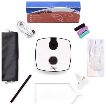 Zellina Diamond Art PensTools, Electric Diamond Painting Pen No Wax Needed with Storage Tray, Accessories Tool for Setting AB Stones Without Wax, Quiet and Long-Lasting (Black) - color: Black