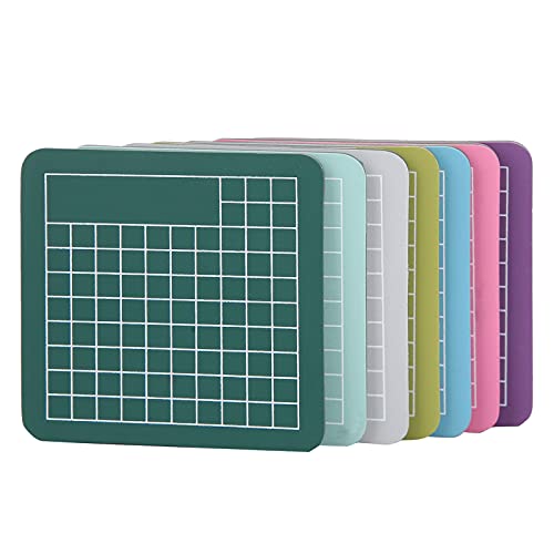 Self Healing Cutting Mat 7 Pack 2.4x2.4 Inch Mini Craft Mat for Paper Cutting Stamping, Precision Carving Desk Saver, Portable Hobby Mat for Model Making Sewing