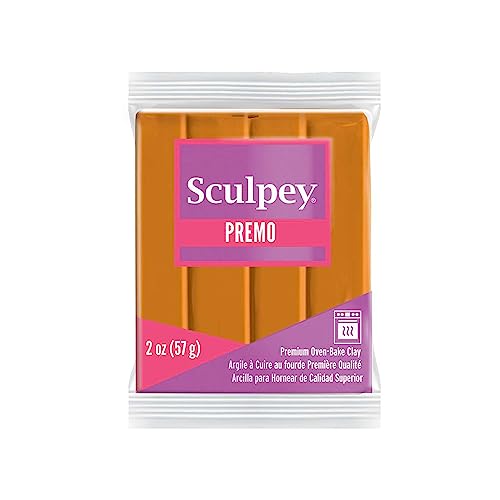 Sculpey Premo Polymer Oven-Bake Clay, Burnt Orange, Non Toxic, 2 oz. bar - color: Burnt Orange, size: 2 oz