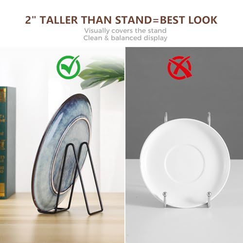 LIONWEI LIONWELI Decorative Plate Stand Holder Picture Frame Stand Easel Display Stand - size: 6 inch (4 pieces)