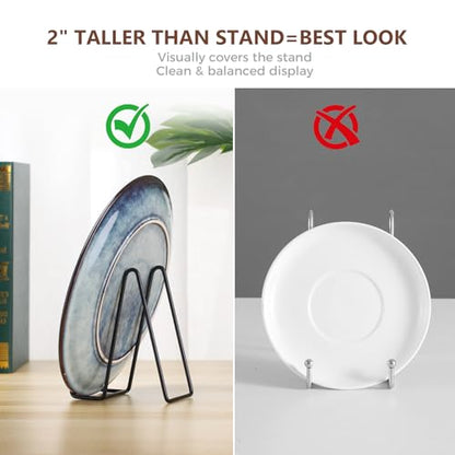 LIONWEI LIONWELI Decorative Plate Stand Holder Picture Frame Stand Easel Display Stand - size: 6 inch (4 pieces)