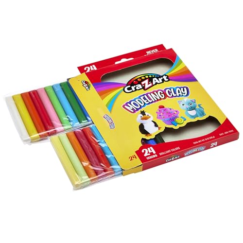 Cra-Z-Art Modeling Clay, 17.5 oz, 24 Count (10901) - size: 24 Count (17.5 oz, Pack of 1)