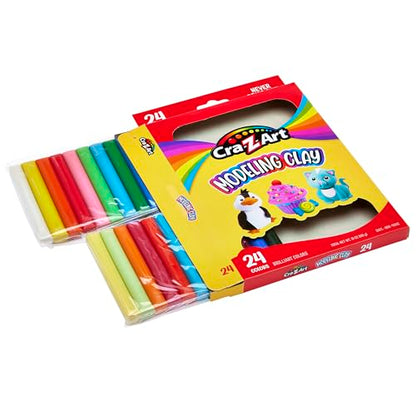 Cra-Z-Art Modeling Clay, 17.5 oz, 24 Count (10901) - size: 24 Count (17.5 oz, Pack of 1)