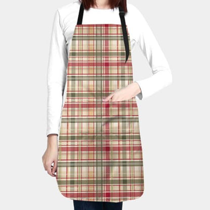 Giwawa Unisex Adult Apron Waterproof Stain Resistant Kitchen Cooking Apron with 2 Pockets for BBQ Grill Painting - color: Fall Plaid