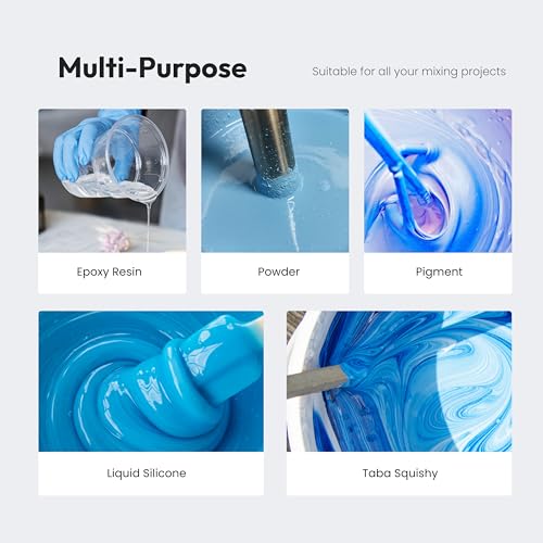 Resiners Spiral Silicone Paddles for Dual-Head Resin Mixer, 4pcs - color: Paddle - Spiral Silicone