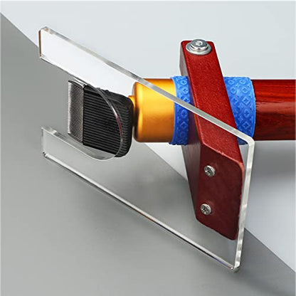 Shearing Guide for Carpet Trimmer, Rug Tufting Shearing Guide, Solid Wood Rug Tufting Carver Holder Base, Carpet Trimmer Bracket Tool for Keeping Rugs Flat, Excluding Carpet Trimmer - color: Shearing Guide for Carpet Trimmer