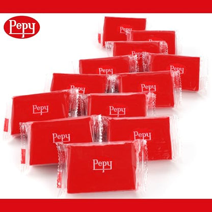Pepy Plastilina Reusable and Non-Drying Modeling Clay; Set of 24 Bars, 1.4 Ounce Each, Perfect for Arts and Crafts Projects, Red - color: Red