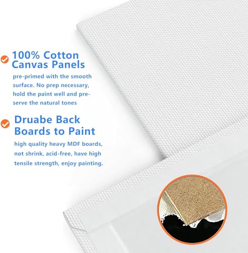 10 Pack Pre Drawn Canvas Boards for Painting for Adults, for Paint Party Favors,Beginner Favor, Paint by kit for Adults(Couple) Sip and Paint kit Date Night - style: Deluxe Edition