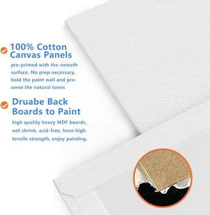 10 Pack Pre Drawn Canvas Boards for Painting for Adults, for Paint Party Favors,Beginner Favor, Paint by kit for Adults(Couple) Sip and Paint kit Date Night - style: Deluxe Edition