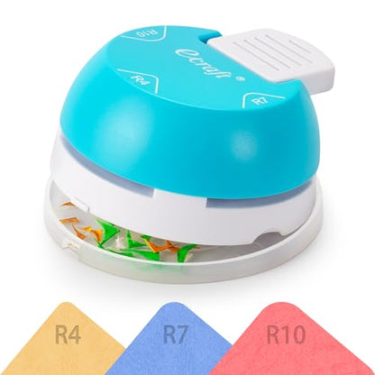 Paper Corner Rounder Punch : 3 in 1 (R4mm, R7mm, R10mm) - Corner Cutter for Paper Crafts, Laminate, Photo, DIY, Card Making and Scrapbooking